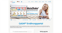 Desktop Screenshot of gesund-essen.cogap.de